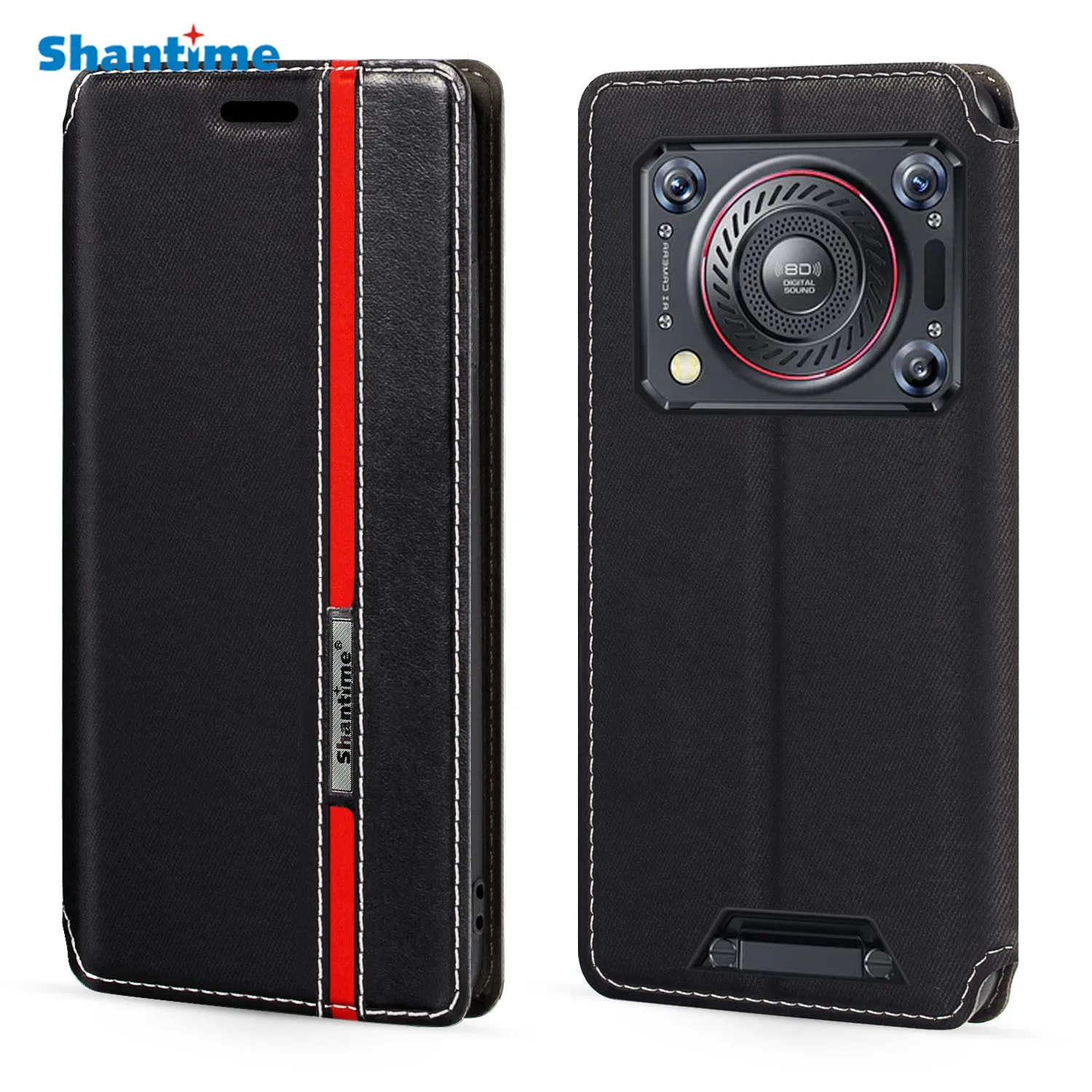 For Oukitel WP33 Pro 5G Case Fashion Multicolor Magnetic Closure Leather Flip Case Cover with Card Holder 6.6 inches