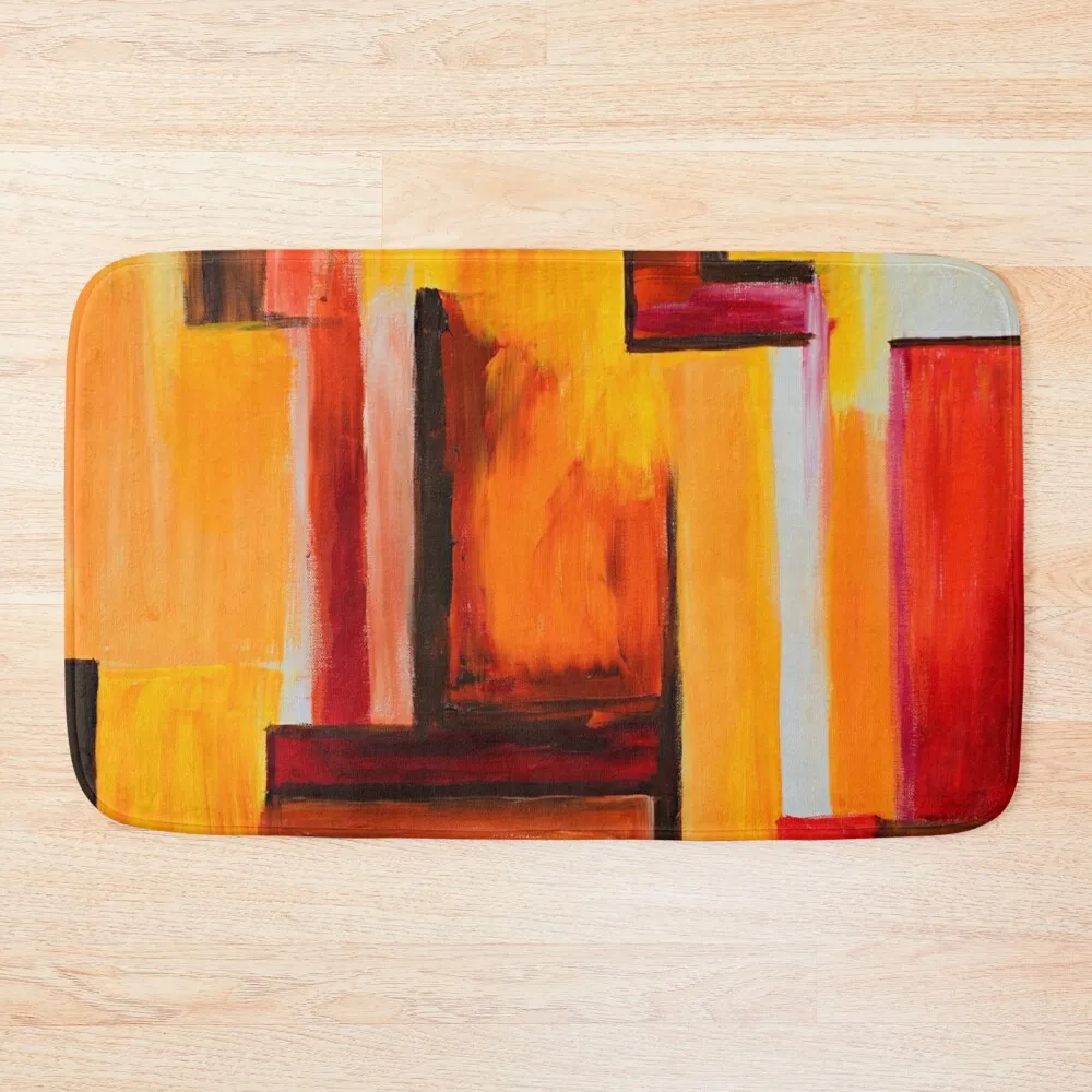 

Orange Reflections Bath Mat Bath Rugs Bathroom Interior Bathroom Accessory Mat
