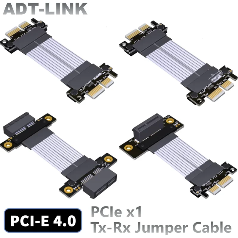 

Кабель-перемычка ADT-Link PCIE 4,0x1 x1 для x1 Tx-Tx/Rx штекер/гнездо x1, переходник для платы, коннектор для кромной карты 16 Гбит/с