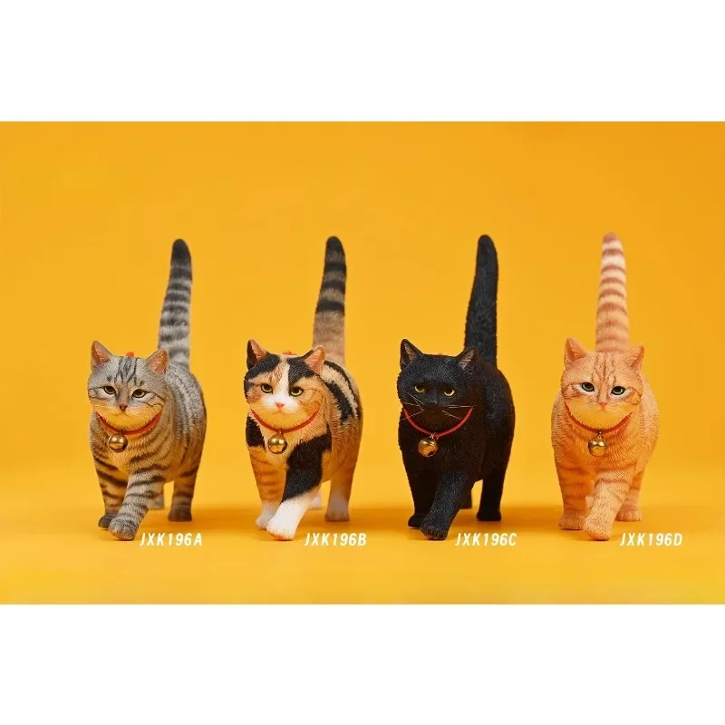 JXK 1/6 Scale Action Figures Simulation Orange Cat Chinese LiHua Calico Cat Kitten Animal Model for 12'' hobbies Ornament Gift