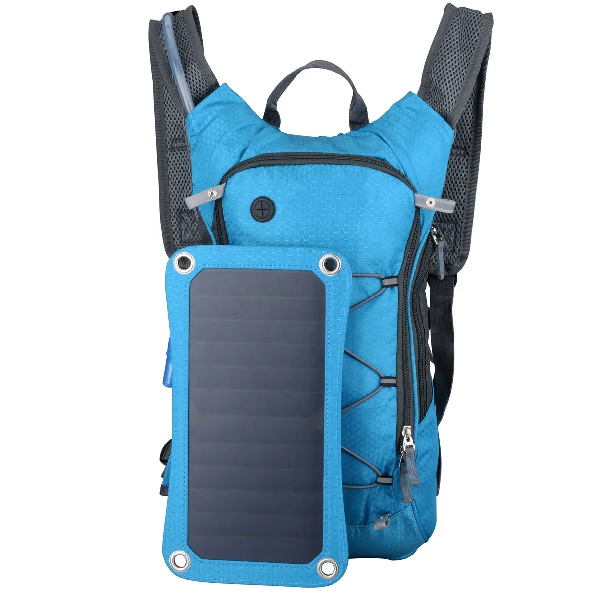 Lightweight Outdoor Sports Bike Running Hydration Solar Backpack with USB Charger Daily Bag