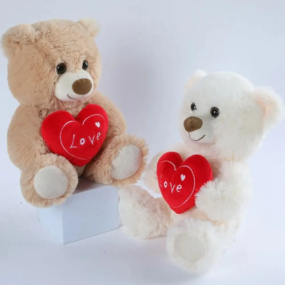 

Heart Bear Dog Bear Stuffed Toy Soft Cute Love Letter Plush Bear Doll Stuffed Animal Romantic Valentine's Day Gift Home Decor