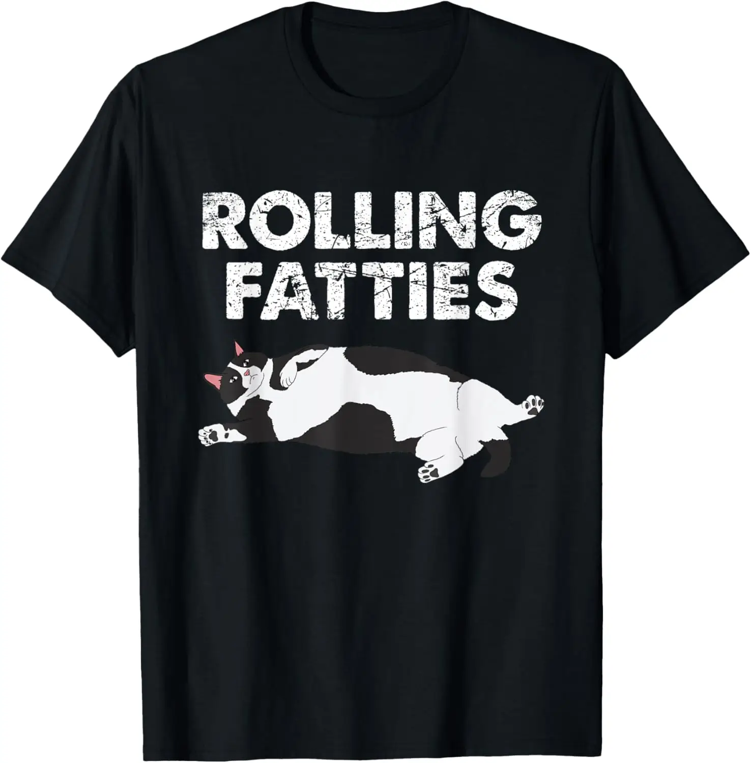 Fat Kitten Funny Cat Rolling Fatties T-Shirt