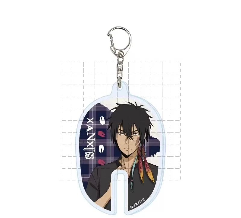 Anime XANXUS Squalo Belphegor Ryouhei Byakuran Chaveiro Boneca Jogo Acrílico Chaveiro Pingente para Presente
