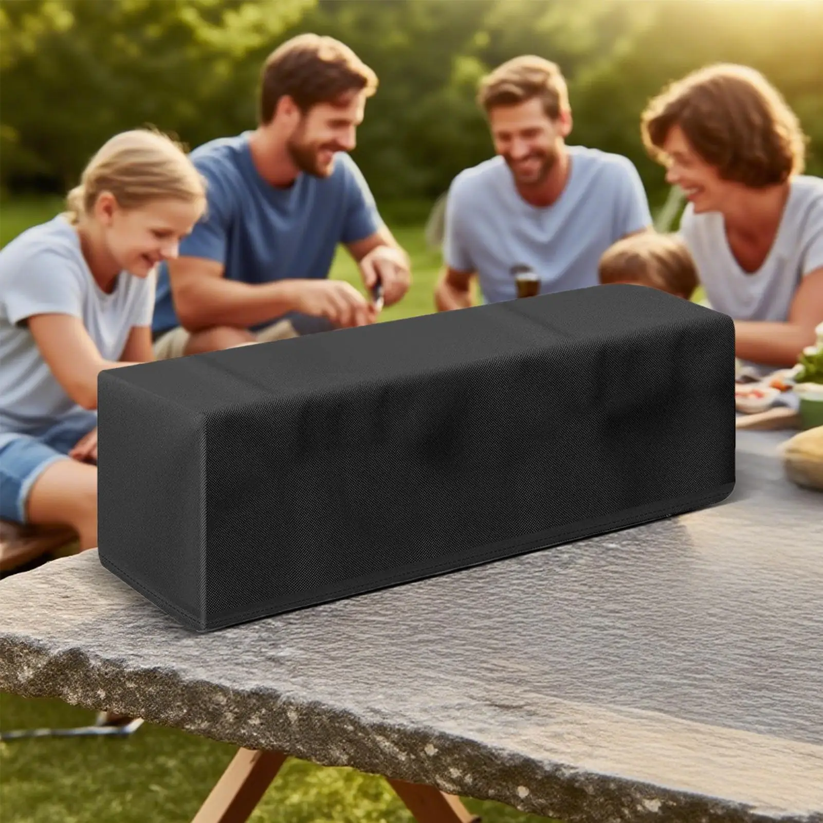

Outdoor Fire Pit Cover Fire Table Waterproof Protector Square Wear-Resistant Outdoor Firepit Cover For Deck Balcony Beach Garden
