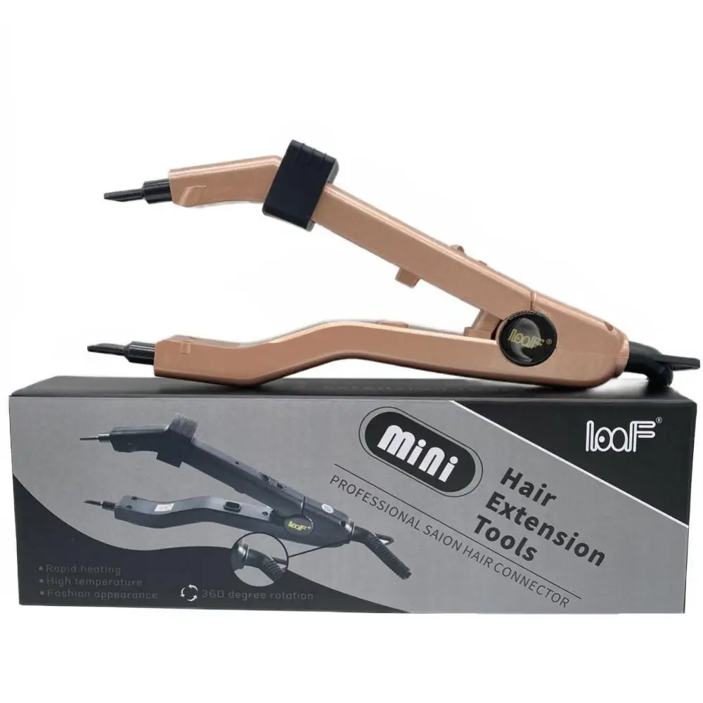 4 colors Adjustable Temperature 220℃ Smart Mini Heating Tip Hair Extension Iron, Fusion Hair Extension Iron Keratin Bonding Tool