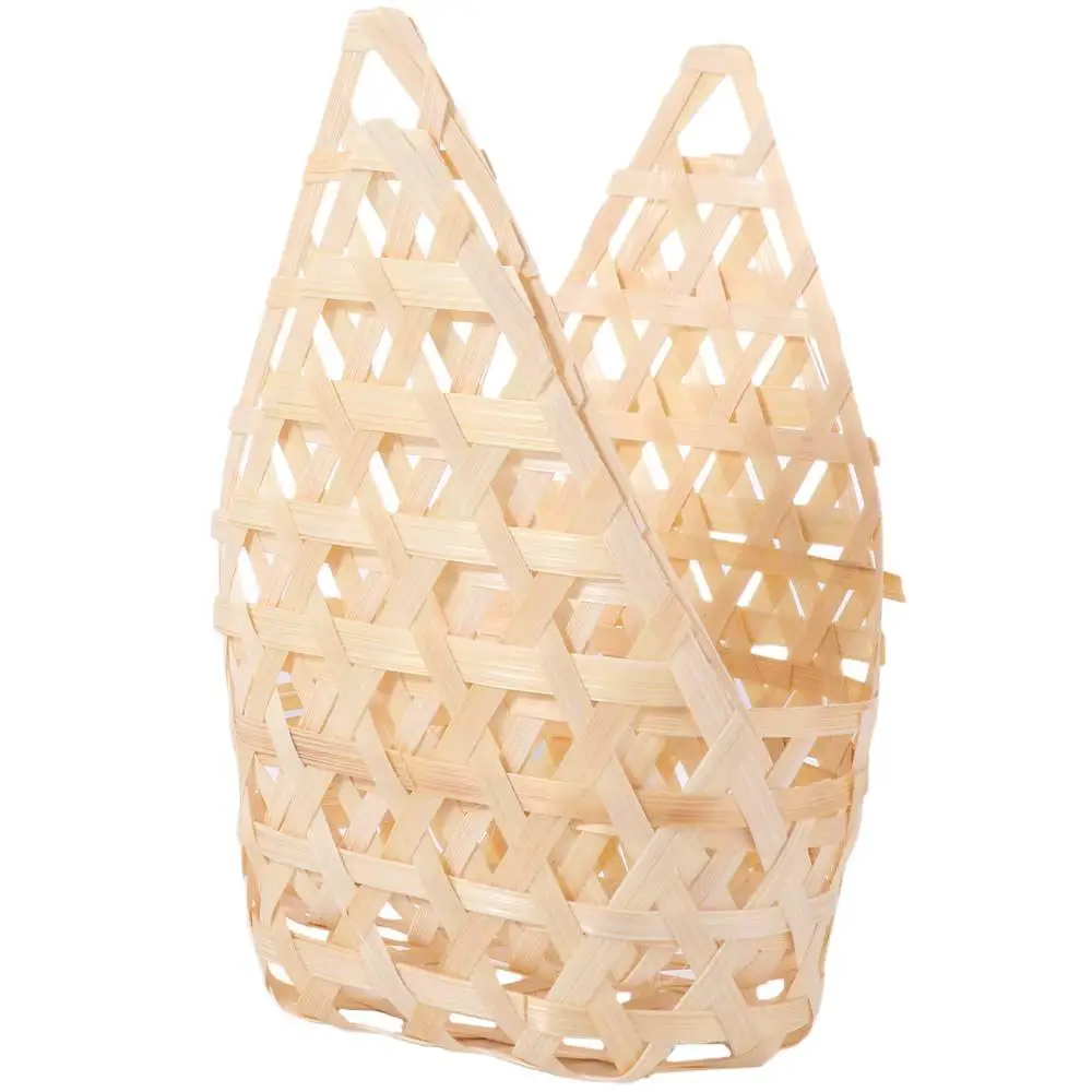 

3pcs Portable Bamboo Woven Gift Packaging Basket Retro Creative Storage Box Natural Handmade Fruit Basket Food
