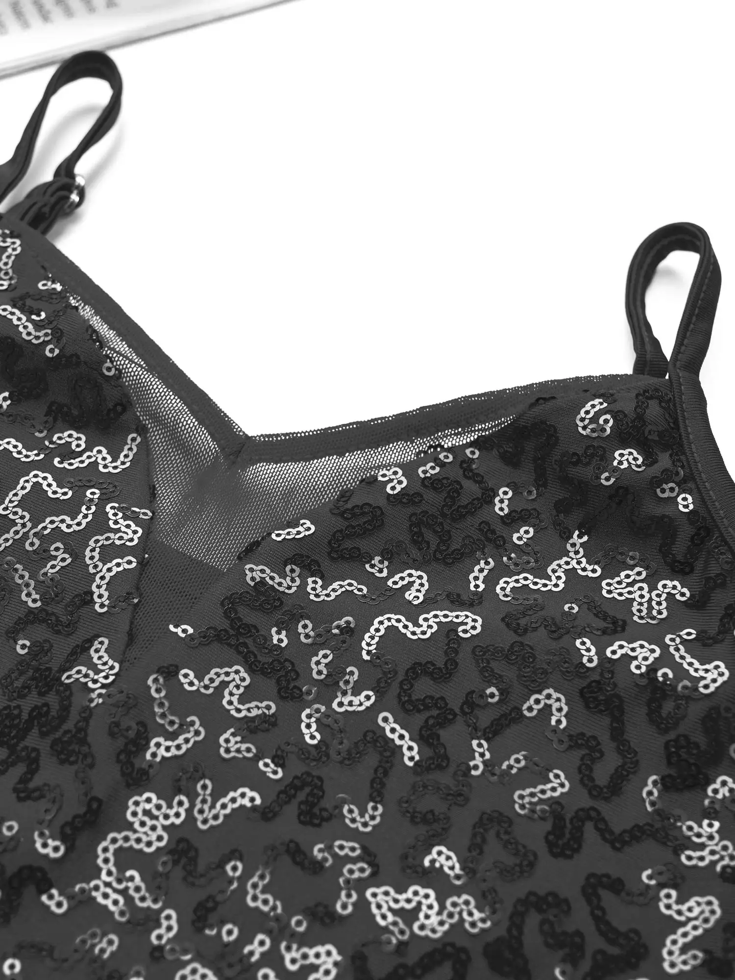 Body con frange Bambini Ragazze Paillettes Costume da ballo latino Paillettes lucide Nappa Cha-cha Body Performance sul palco Dancewear