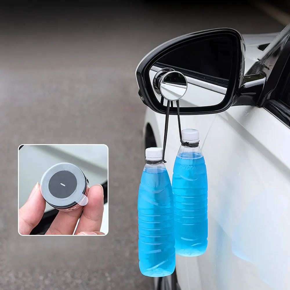 2Pcs 360 Degree Rotating Suction Cup Auxiliary Small Round Mirror Car Wide Angle Auxiliary Blind Spot Mirror Rear View Mirror