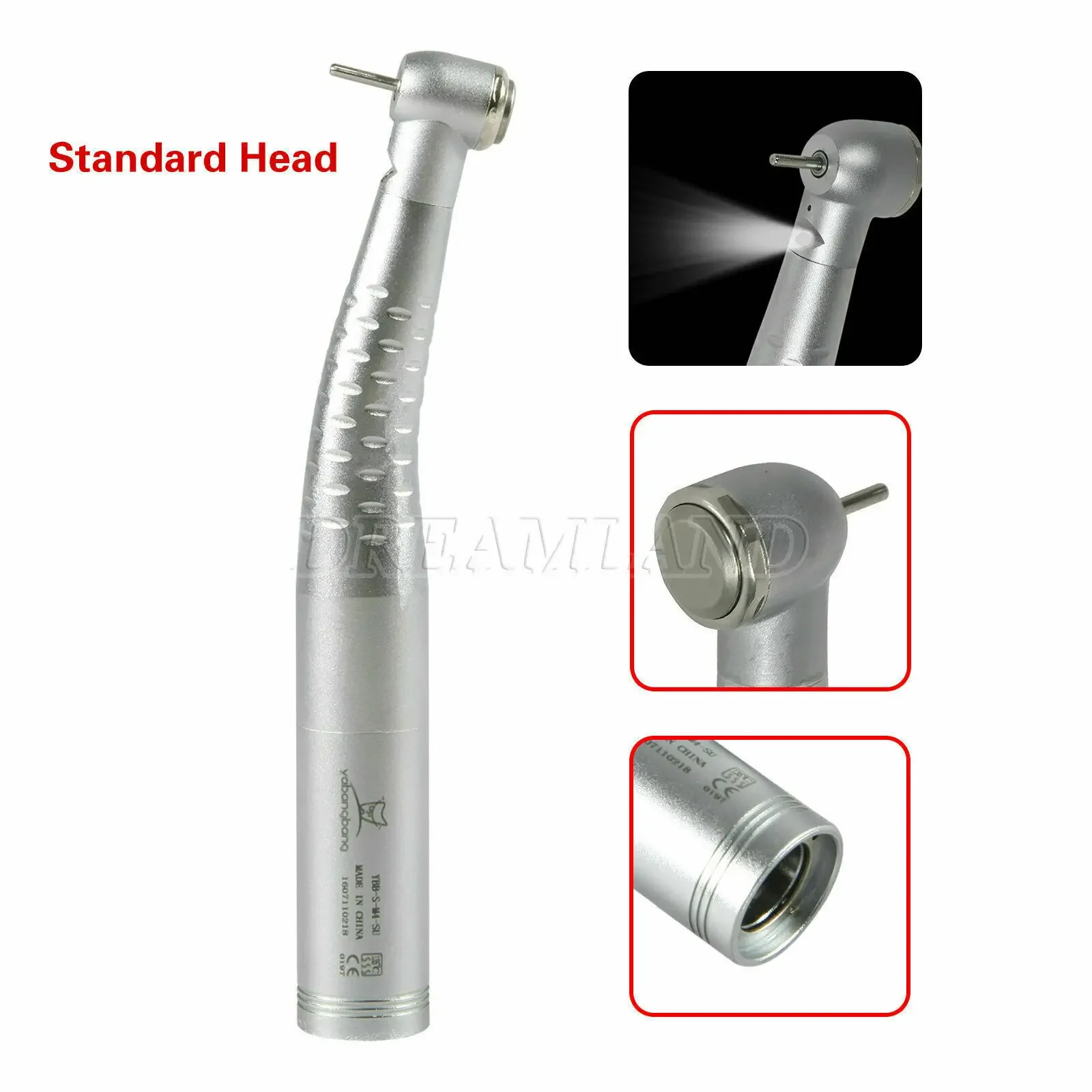 KAVO Style Dental High Speed Turbine Single Water Spray Standard Head  Handpiece fit 4/6 Hole Quick Coupler 360 degree Swivel