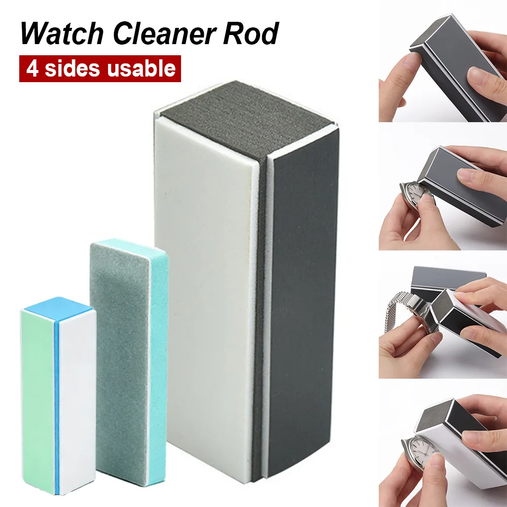 

For Watchmaker Accessories Tools Watch Cleaner Rod 4 Sides Mesh Polishing Files Wrist Watch Parts Clean Polishing Block Tool Rod