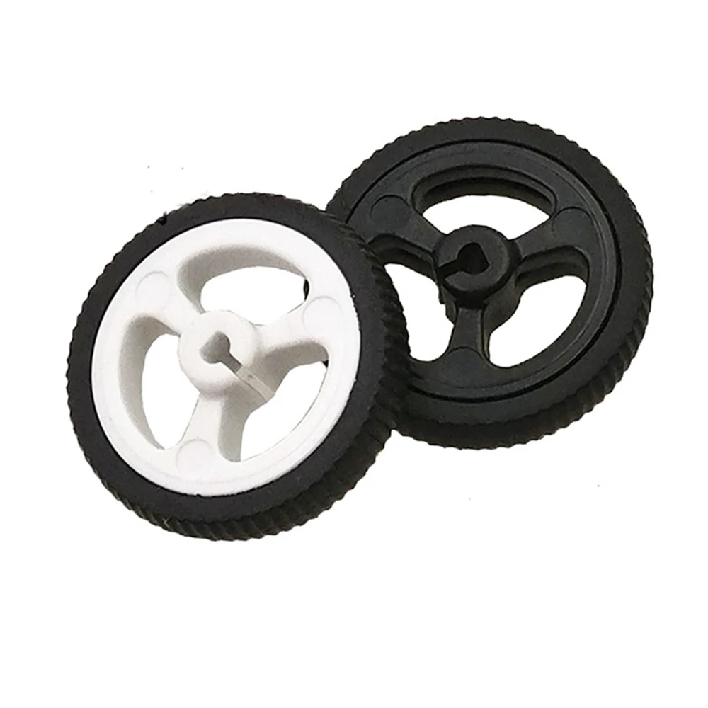 5pcs/lot ZJ327 3PI 34MM diameter rubber tire robot accessory tracking car model wheel For N20 Gear motor