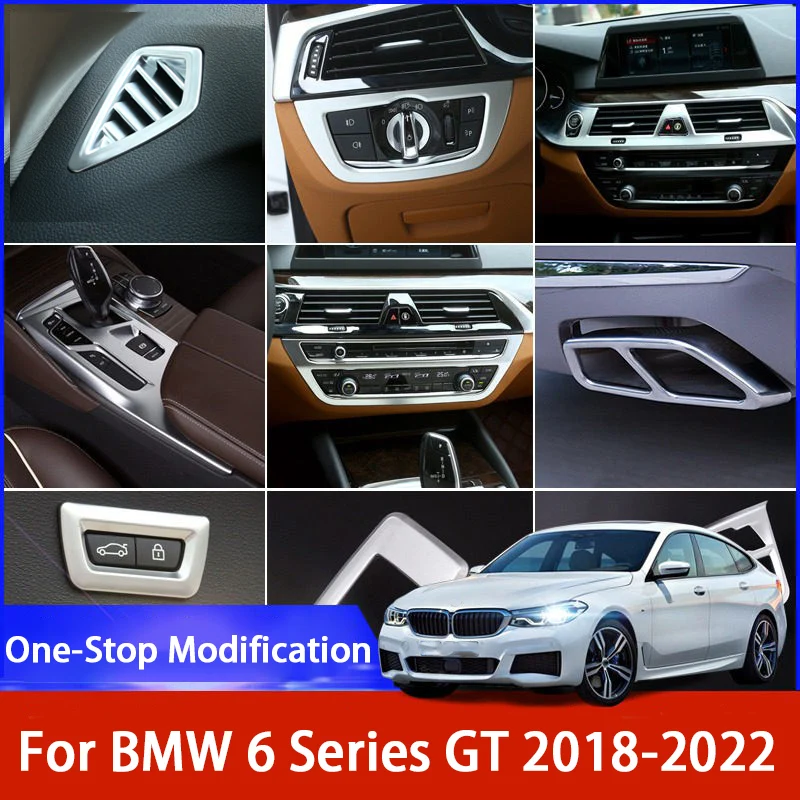 

Center Console Vent Frame Trim Kit Interior For BMW 6 Series GT 2018 2019 2020 2021 2022 630i 640i