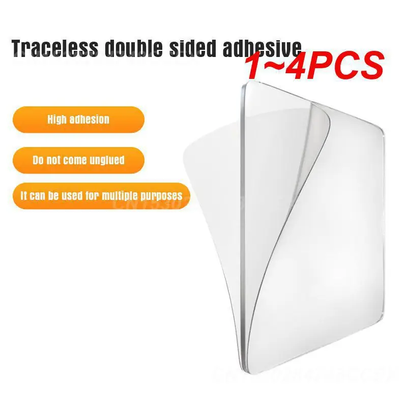 1~4PCS Two-sided No Trace Creative Adhesive Accessories Tools Viscose Pendating Fixed Portable Non-mark Sticker