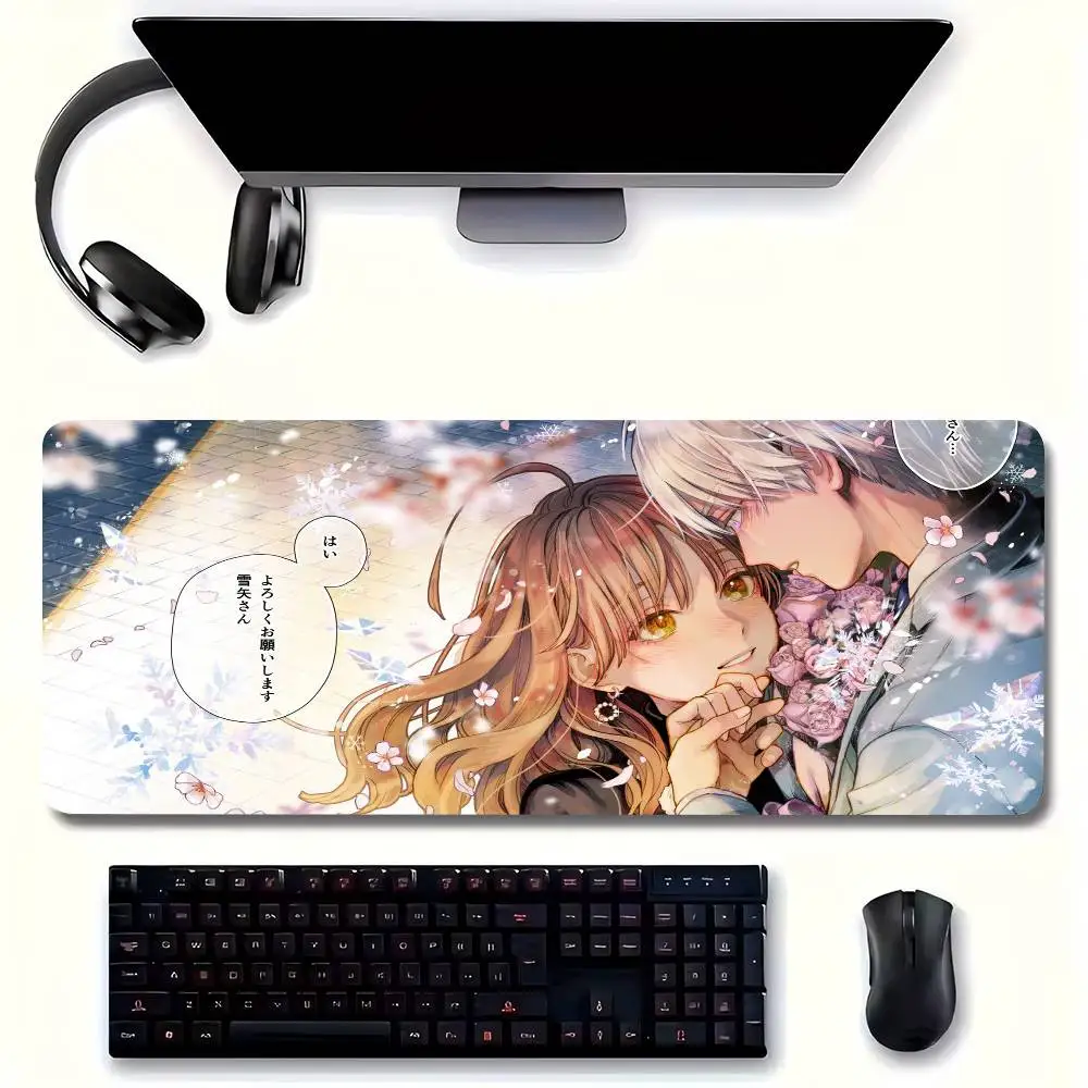 Frozen Midnight Anime Mousepad Non-slip Suitable For Office Computers Laptops E-sports Game Desk Mats XXL Keyboard