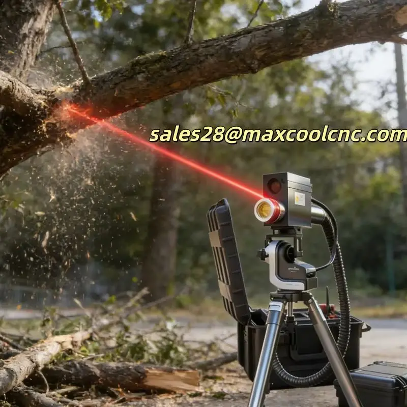 Maxcool 2026 Fiber Laser Obstacle Remover 500W 1000W Optional Laser Clearing Device for Trees Power Industry Line Maintenance