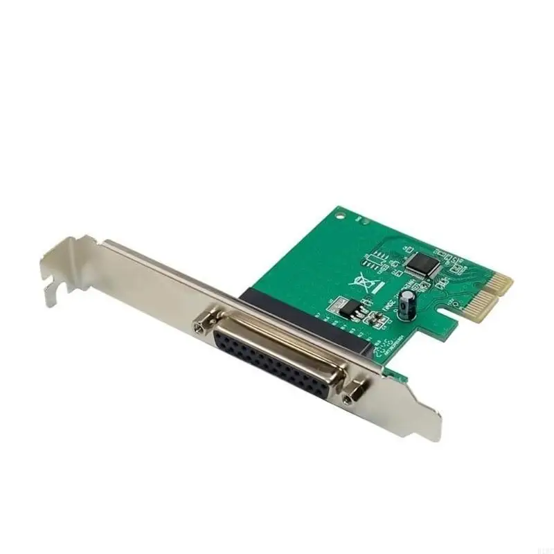PCIE Controller Card PCIE to DB25 Printer Adapter PCIe Data Transfer Device Expansion Support for Printers Scanners 