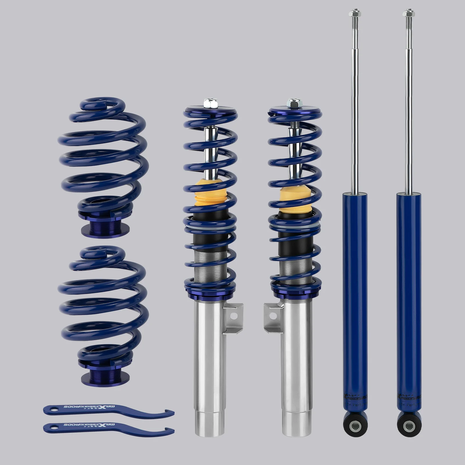 Blue Coilovers Struts Shocks Absorber   for BMW E46 Convertible 323ci 325ci 330ci 320cd 2000-07