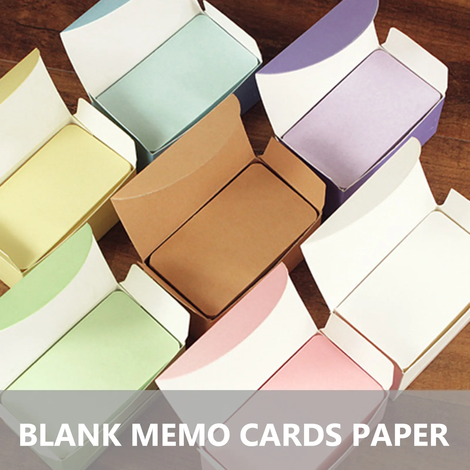 500Pcs Blank Study Cards Paper Memo Note Cards Thickened Card Stock Smooth Writing Compact Size for Daily Use School Office
