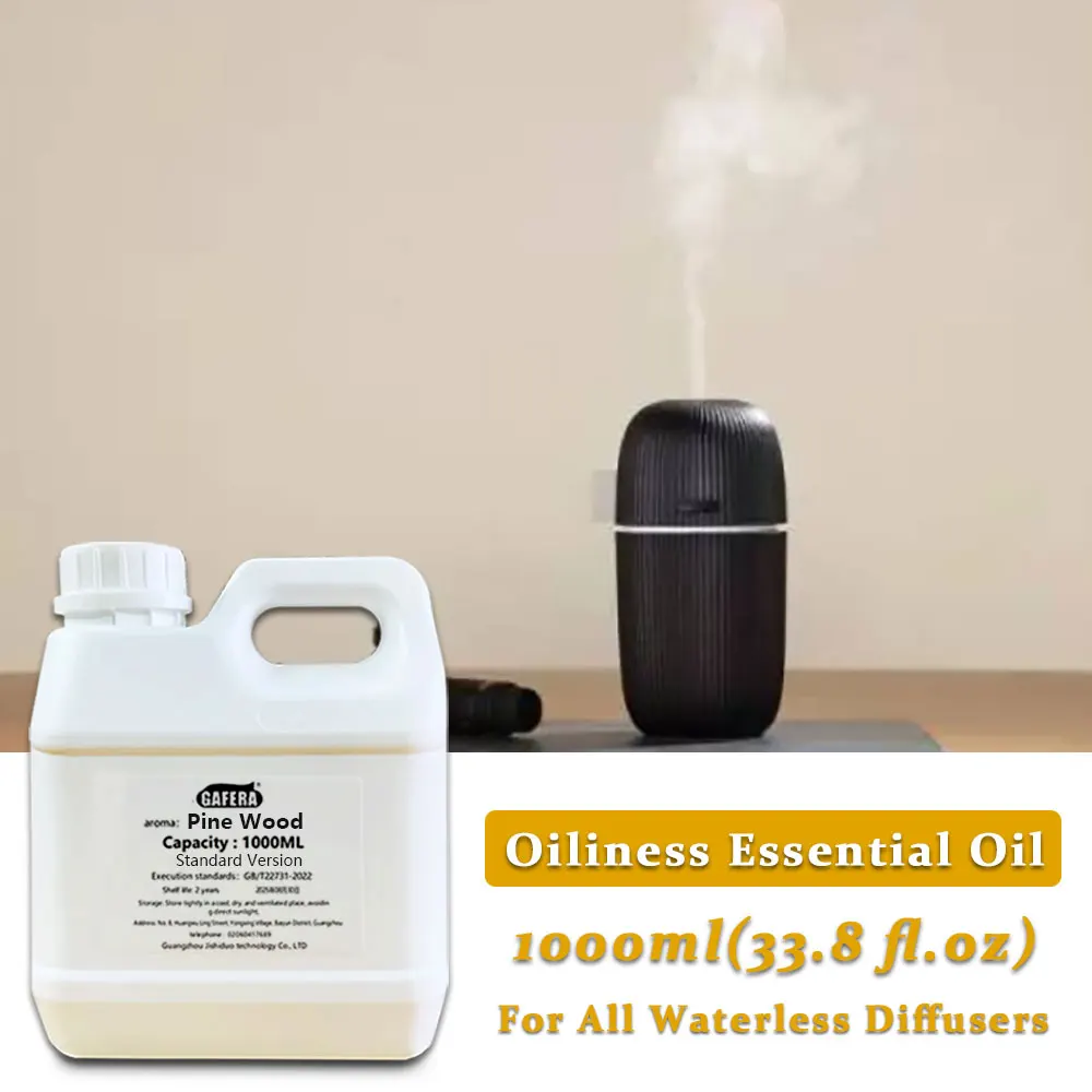 GAFERA 1000ml(33.8 fl.oz) Pine Wood Hilton Essential Oil - For All Waterless Diffuser, Hotel Diffuser Replenish Aromatherapy Oil