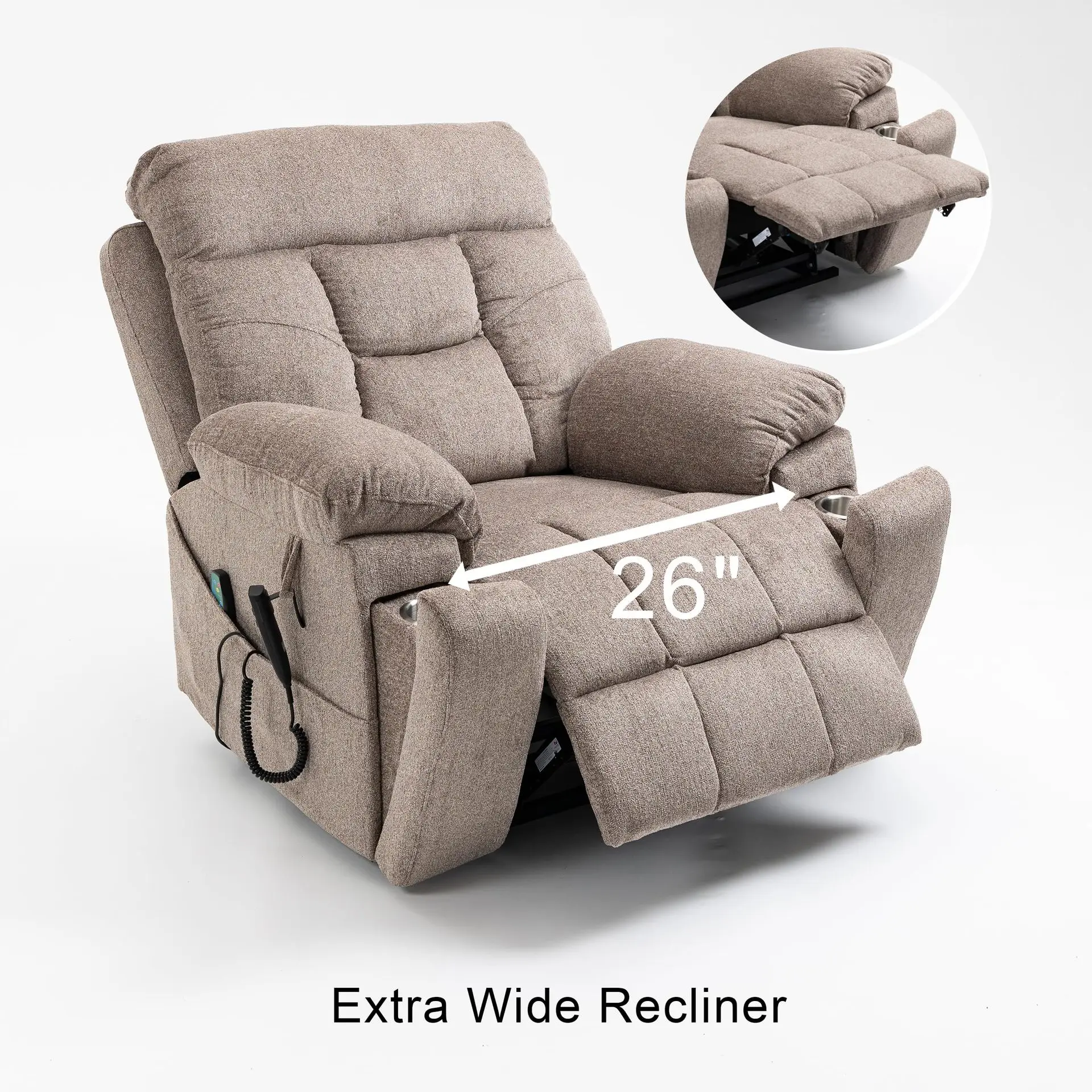 

First-class Space Capsule Single Fabric Sofa Living Room Multi-functional Leisure Lazy Chair Sitting Reclining Rocking Chair