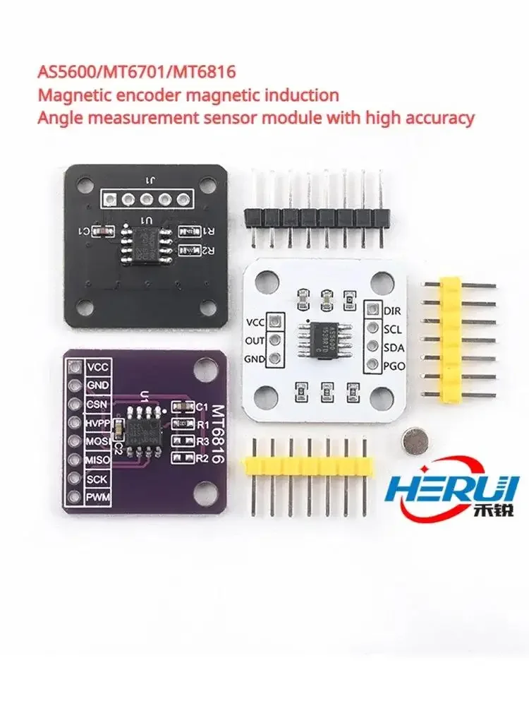 

AS5600/MT6701/MT6816 Magnetic encoder magnetic induction Angle measurement sensor module with high accuracy