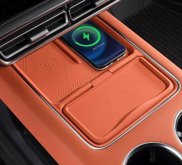 

pgradation！For Li Lixiang L7 L8 L9 2022 2023 Car Wireless Silicone Padding Holder Storage Box Anti slip Pad Auto Accessories