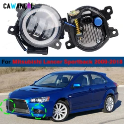 2 Pieces Car Angel Eye LED Fog Light 30W H11 Fog Daytime Running Lamp DRL Styling For Mitsubishi Lancer Sportback 2009-2018