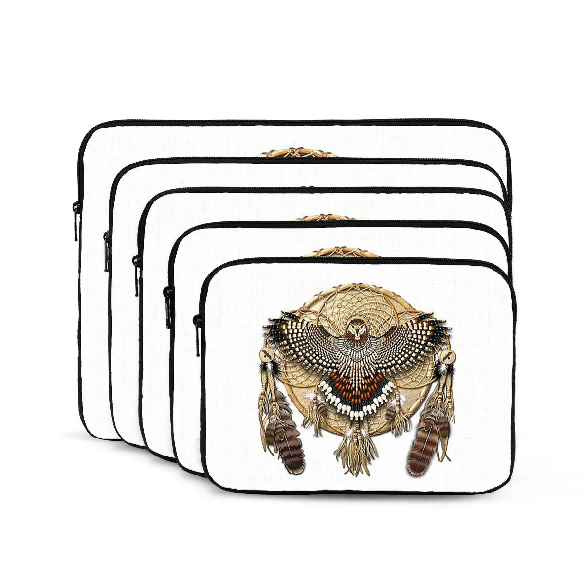 

Red-Tail Hawk Dreamcatcher Mandala Сумка для ноутбука Чехол для ноутбука Чехол для ноутбука Противоударный чехол для планшета Сумка