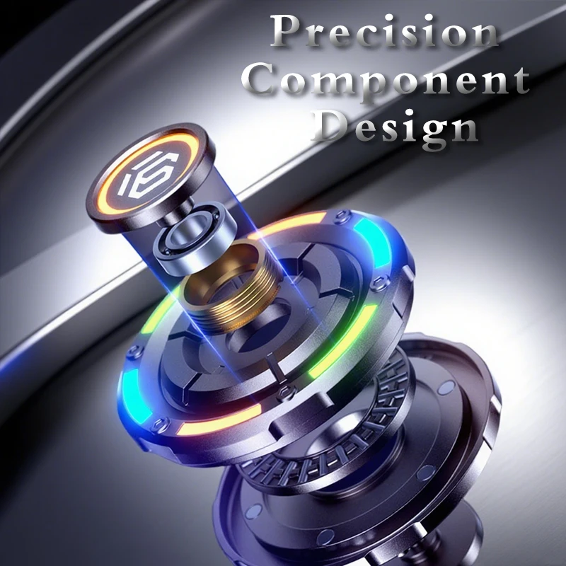 1. فيدجيت سبينر، لعبة سبينر يدوية مضادة للإجهاد للبالغين والأطفال، ألعاب حسية للتوحد ADHD، مخلص تركيز معدني #4