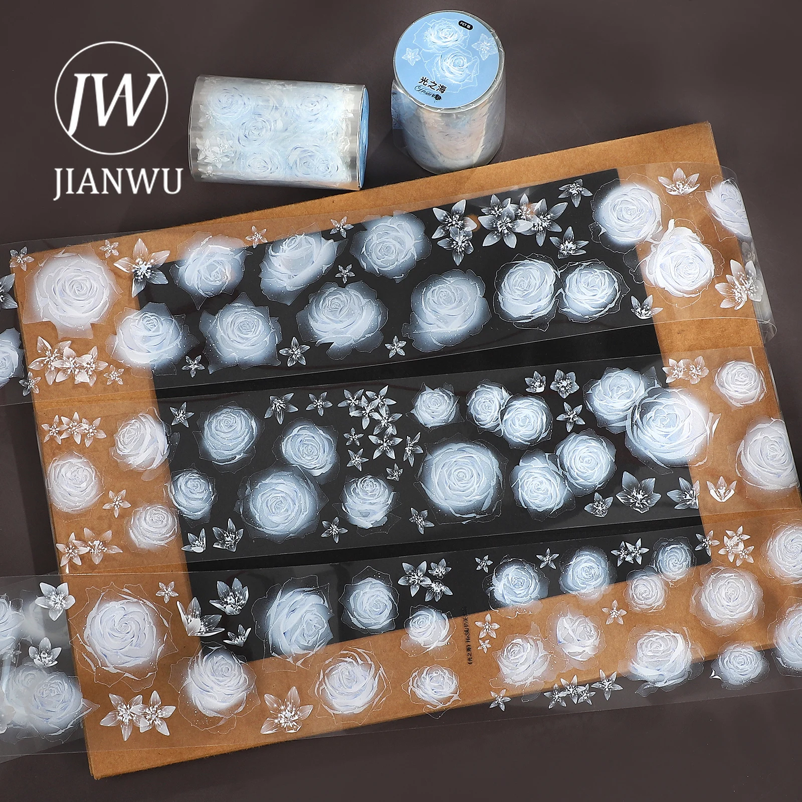 

JIAANWU 60 мм * 5 м винтажный цветок пейзажный материал коллаж скрапбук ПЭТ лента креативный DIY журнал канцелярские принадлежности