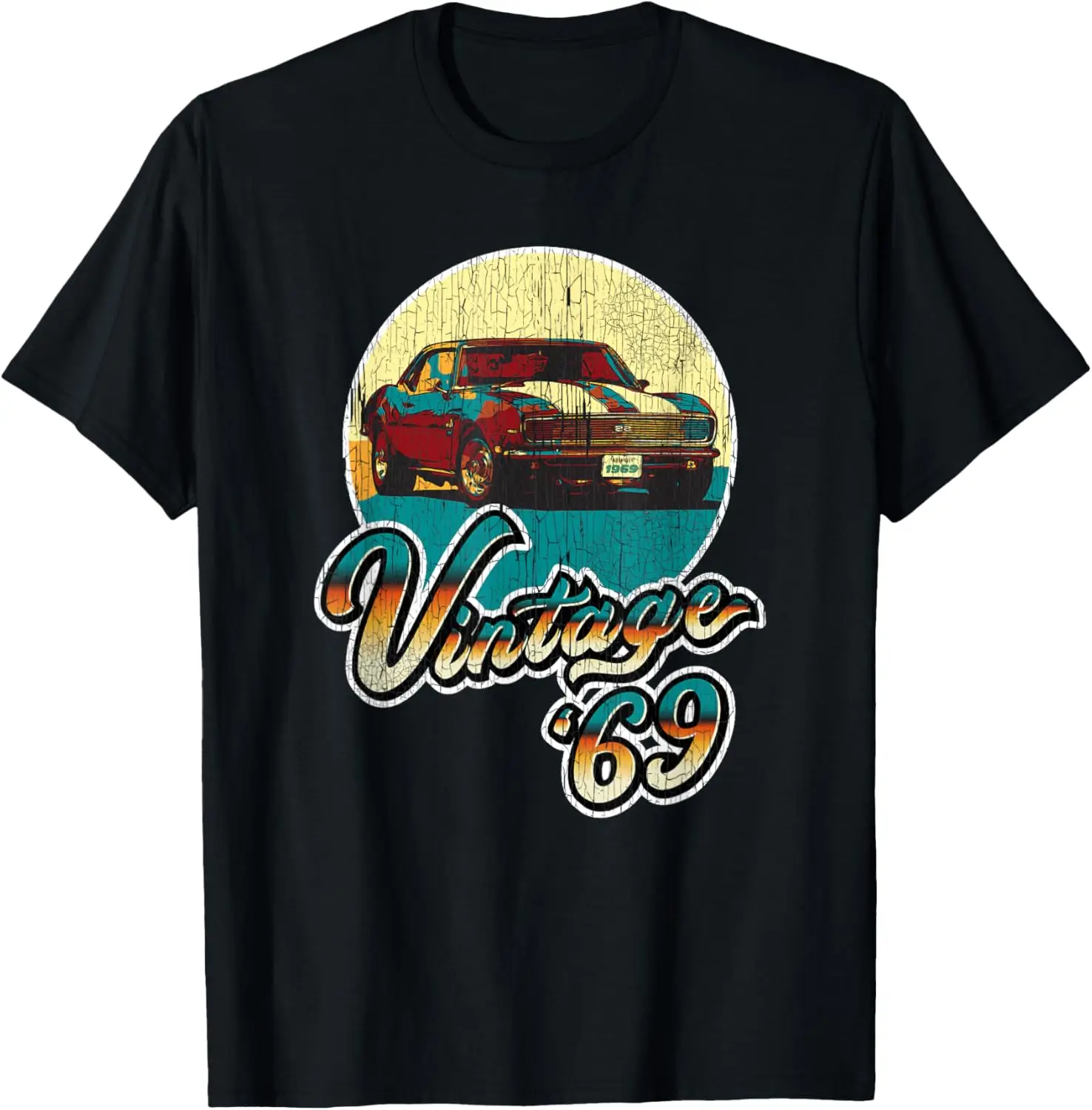 Vintage 50th Birthday 1969 Classic Muscle Car Gift T-Shirt