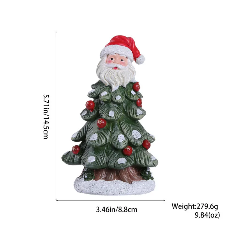 2024 New Cute Christmas Tree Resin Desktop Decorations Table Top Christmas Decorations Best Gifts For Kids