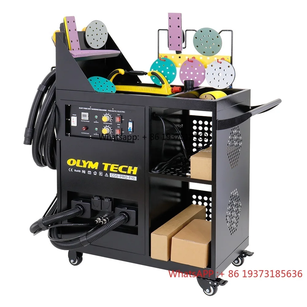 Sanding Machine for Car Body Eccentric Random orbit Sander Pneumatic air Vacuum Cleaner