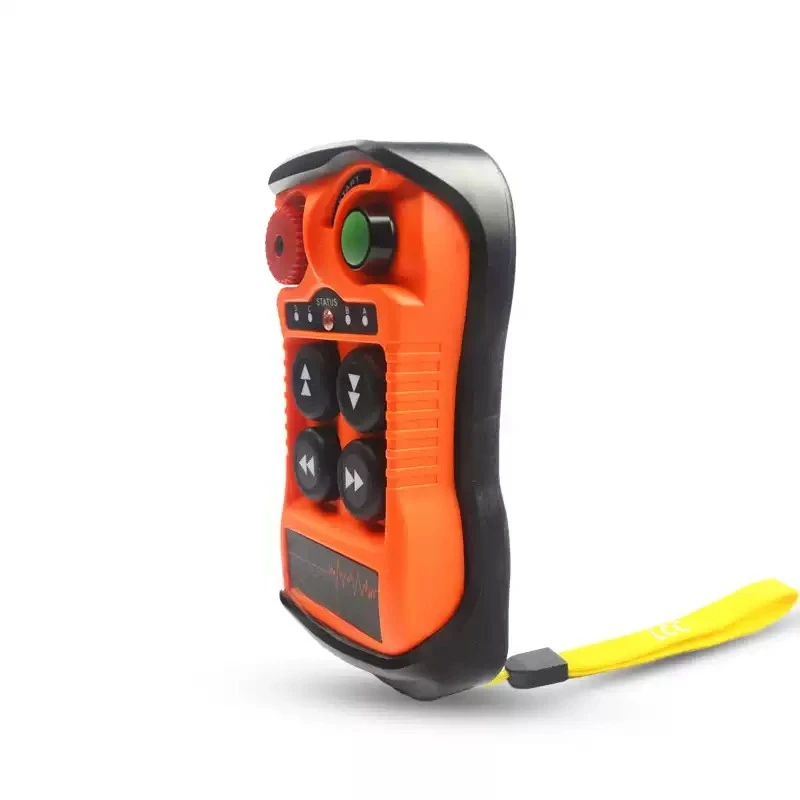 4‑Button Industrial Wireless Remote Control Set, Wireless Hoist Controller for Electric Hoist Truck Tail‑Gate Lifting Equipment