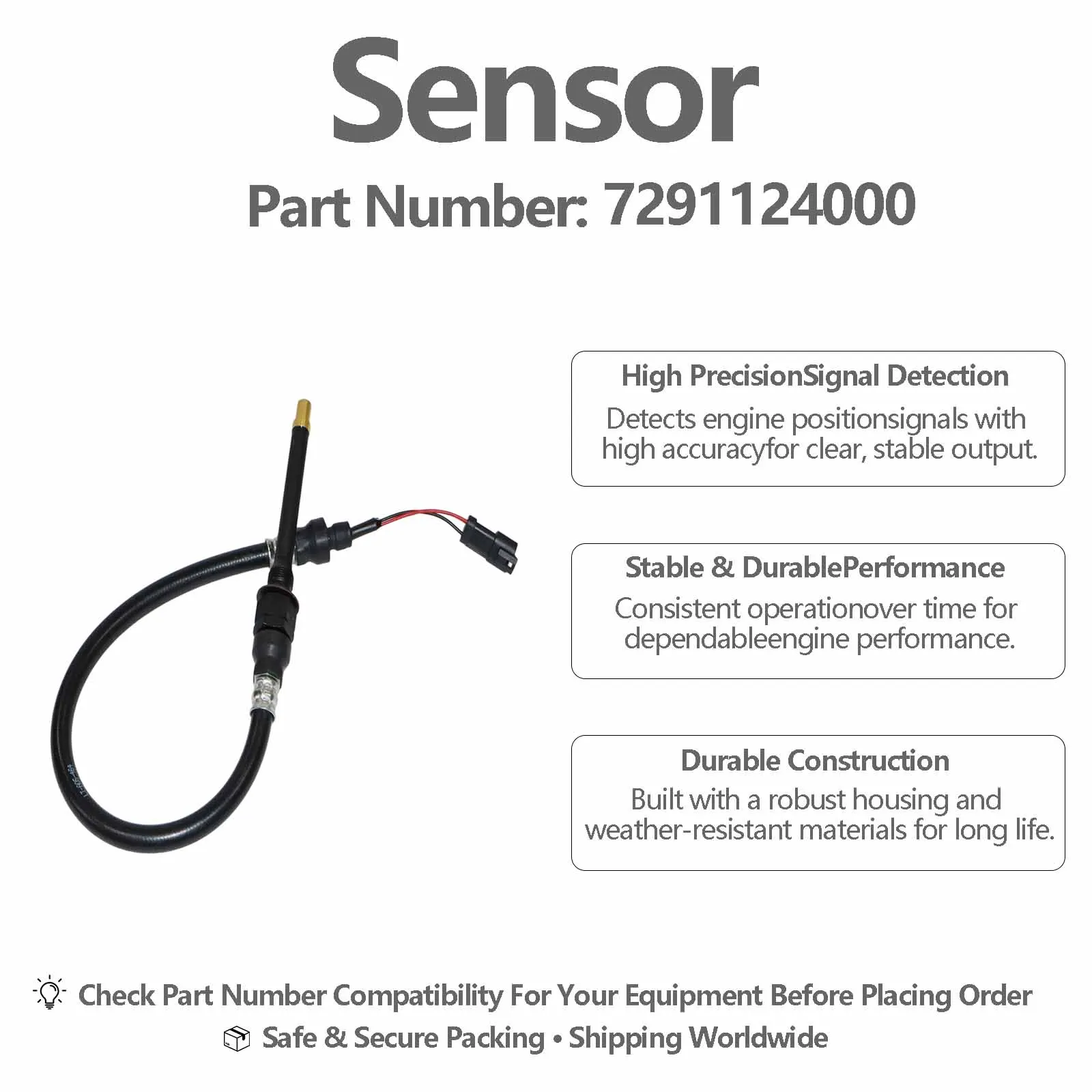 Speed Sensor 7291124000 For Komatsu