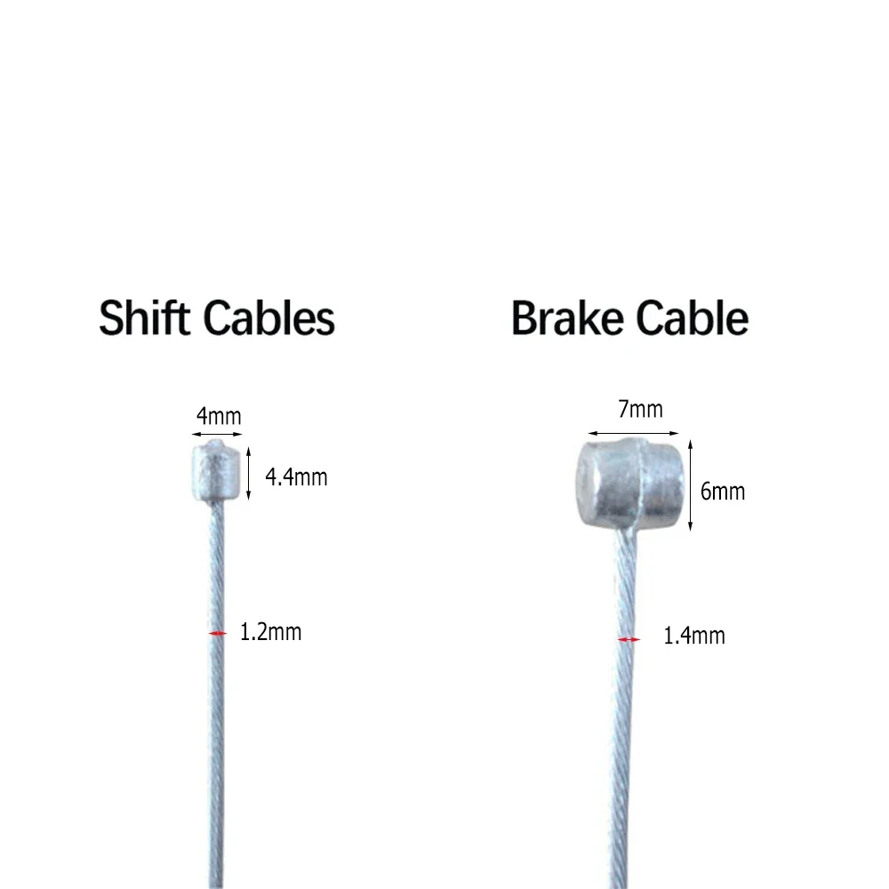 5 шт. 2 м MTB велосипедный тормозной трос, тормозной провод для шоссейного велосипеда, линия из нержавеющей стали, трос переключения передач, внутренний провод для горного MTB шоссейного велосипеда