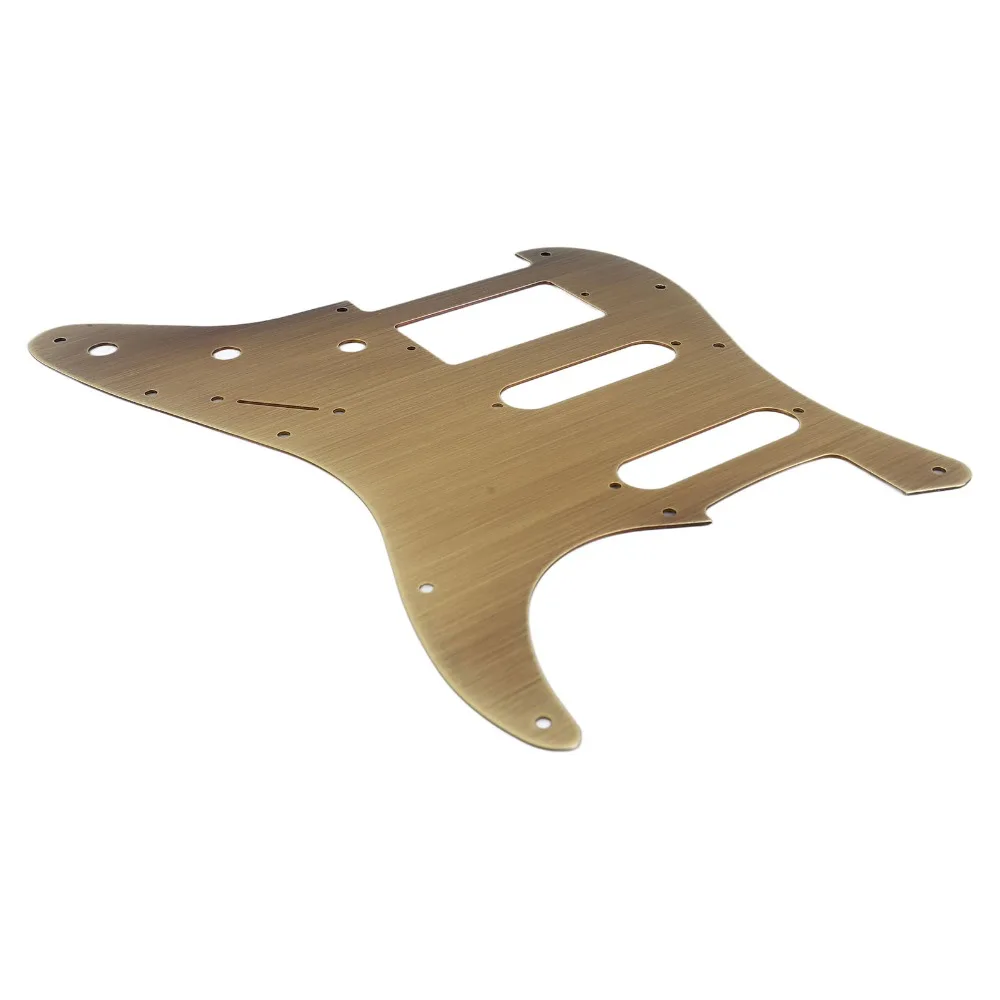 ​HSS Configuration​ ​Guitar Pickguard​ Aluminum Alloy ​Anti Scratching​ ​Pick Guard ​Bronze ​Electric Guitar Scratch Plate​
