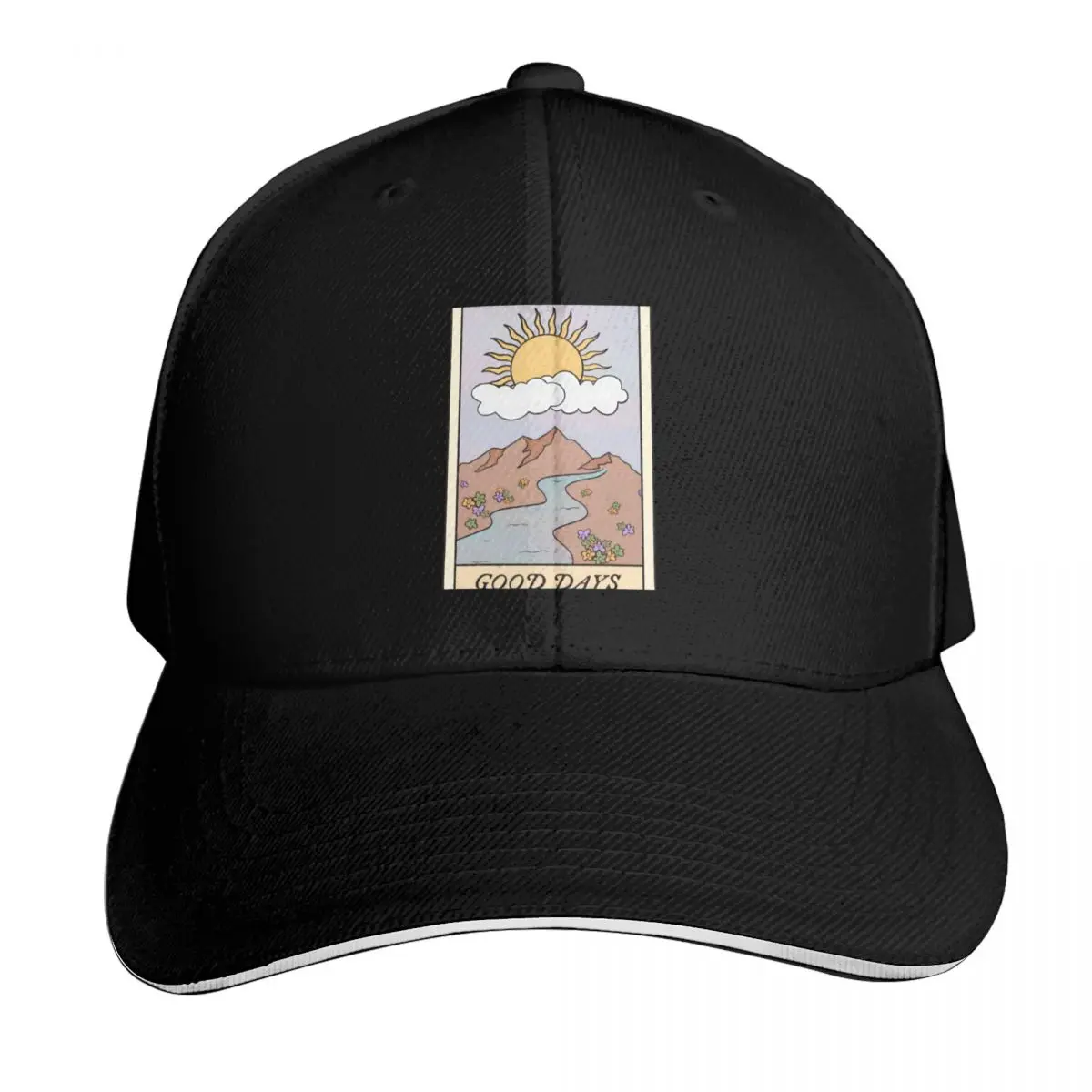 good days sza tarot \t \t Baseball Cap Snapback Flat Bill Strapback Dad Hat Six Panel Structured Crown