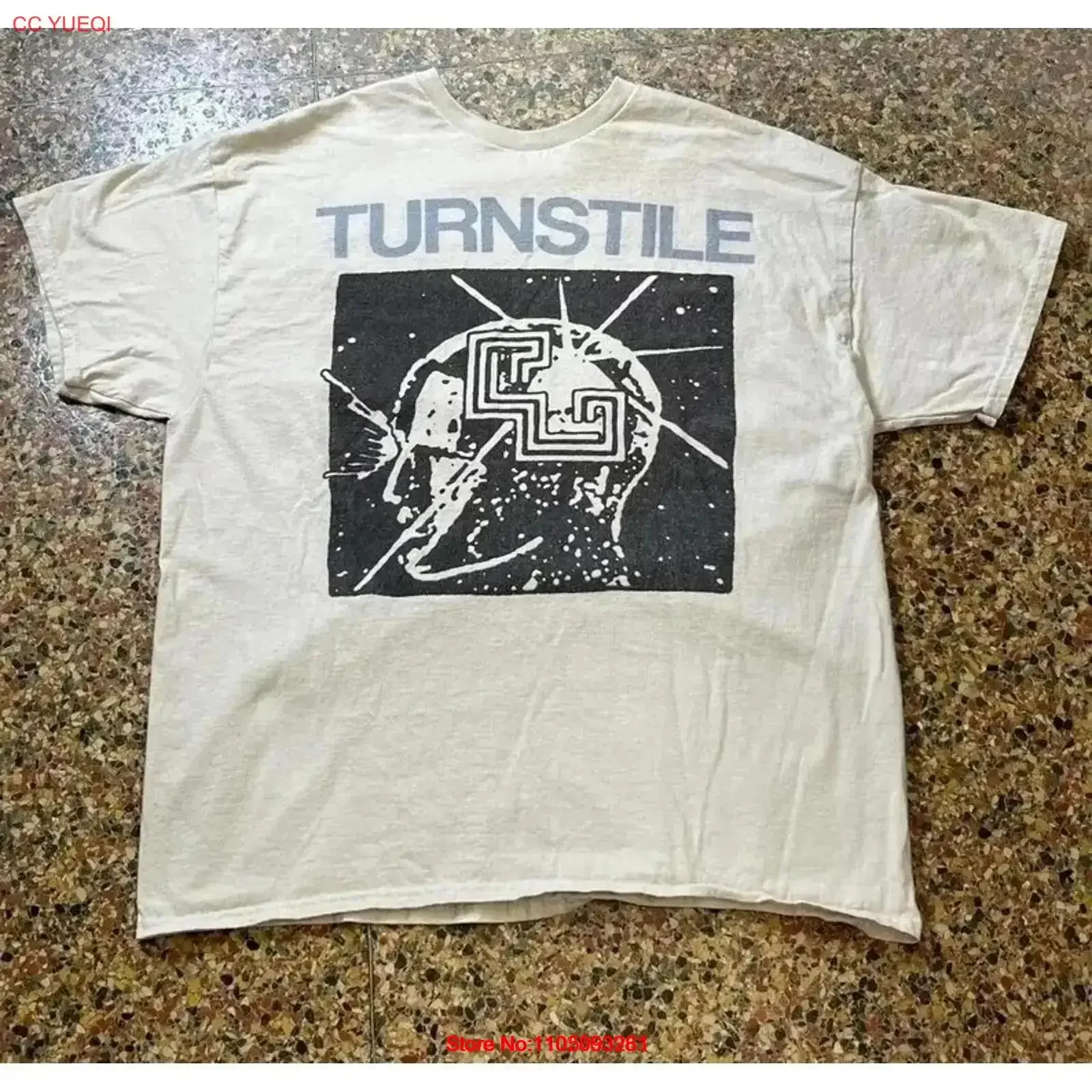 

Футболка с турникетом, белая, размеры от S до 5XL, винтажная, стильная, удобная, с рисунком, стильная, дышащая, универсальная, мягкая, слегка винтажная