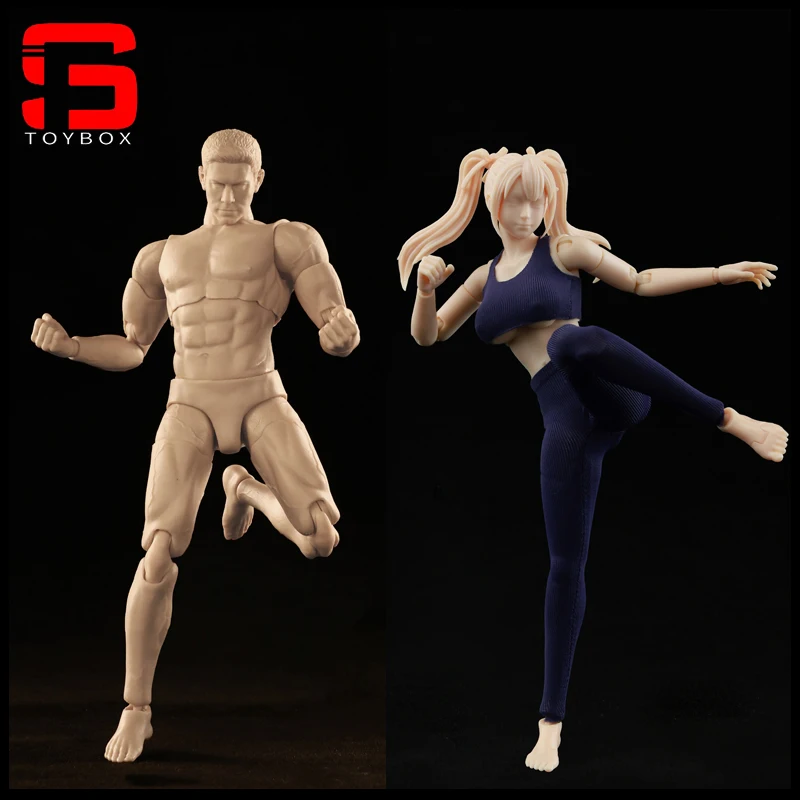 CFTOYS LT003 LT004 1/12 Scale Super Flexible Girl 15.8cm Male 17cm Joint Body with Head Sculpt for Collection