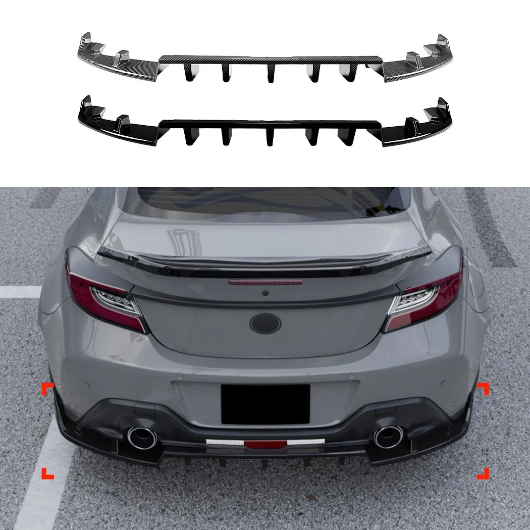 

For Toyota GR86 Subaru BRZ 2022+ Body Kit Rear Bumper Splitter Rear Bumper Diffuser Lip Spoiler Guard Apron Car Accessories