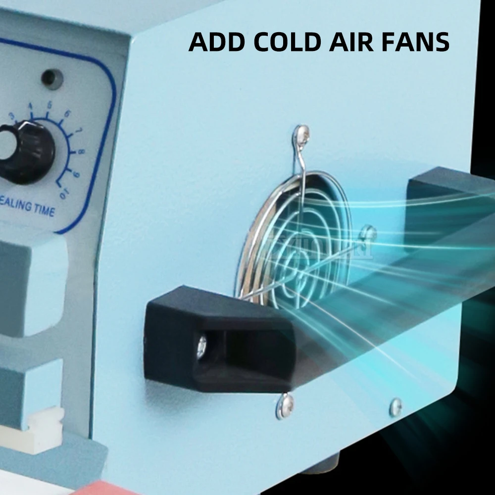 HPE Aluminum Film Fish Packaging Machine Semi-Automatic Electromagnetic Table Sealing Machine Timing High Power