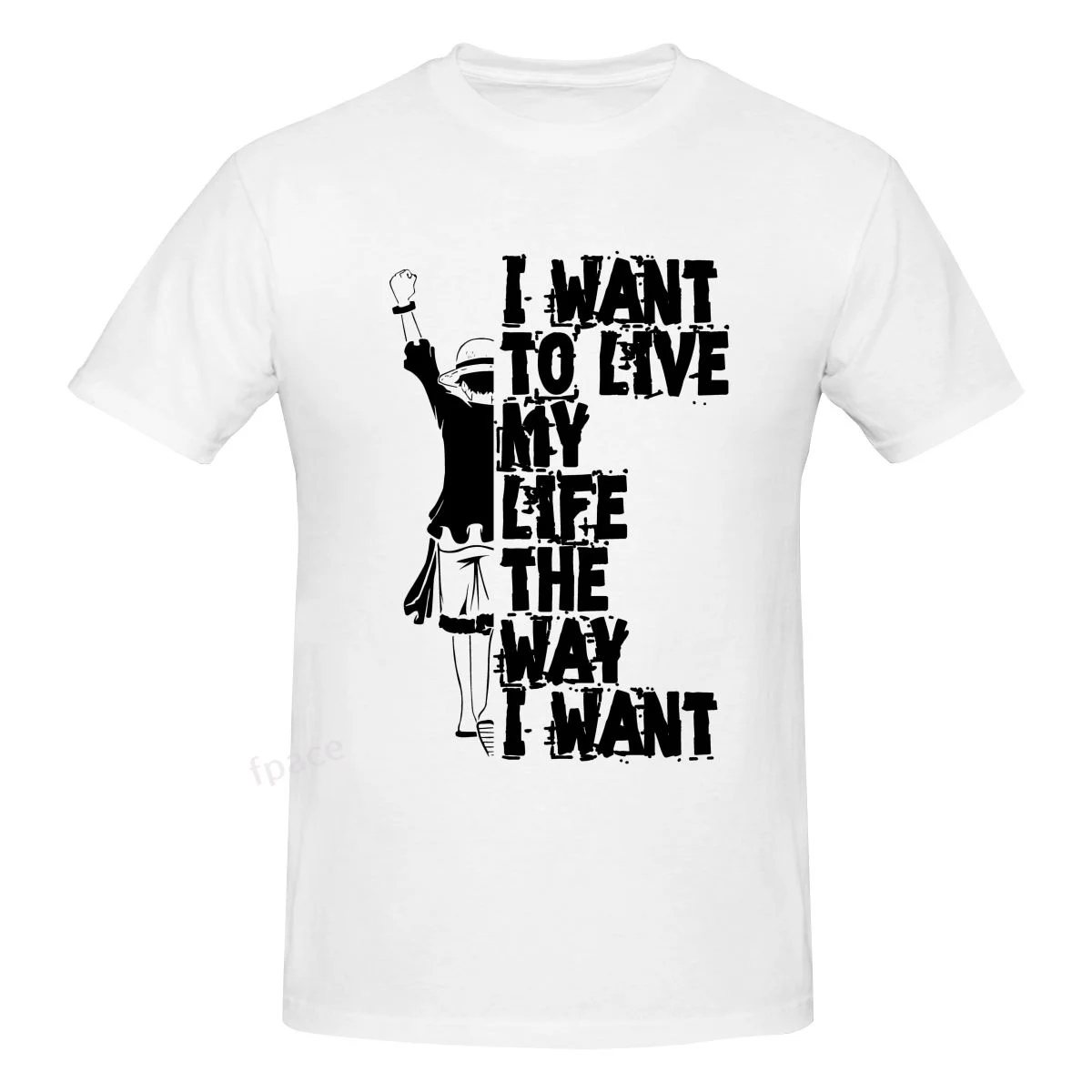

Free Life Anime Men's Basic Short Sleeve T-Shirt
