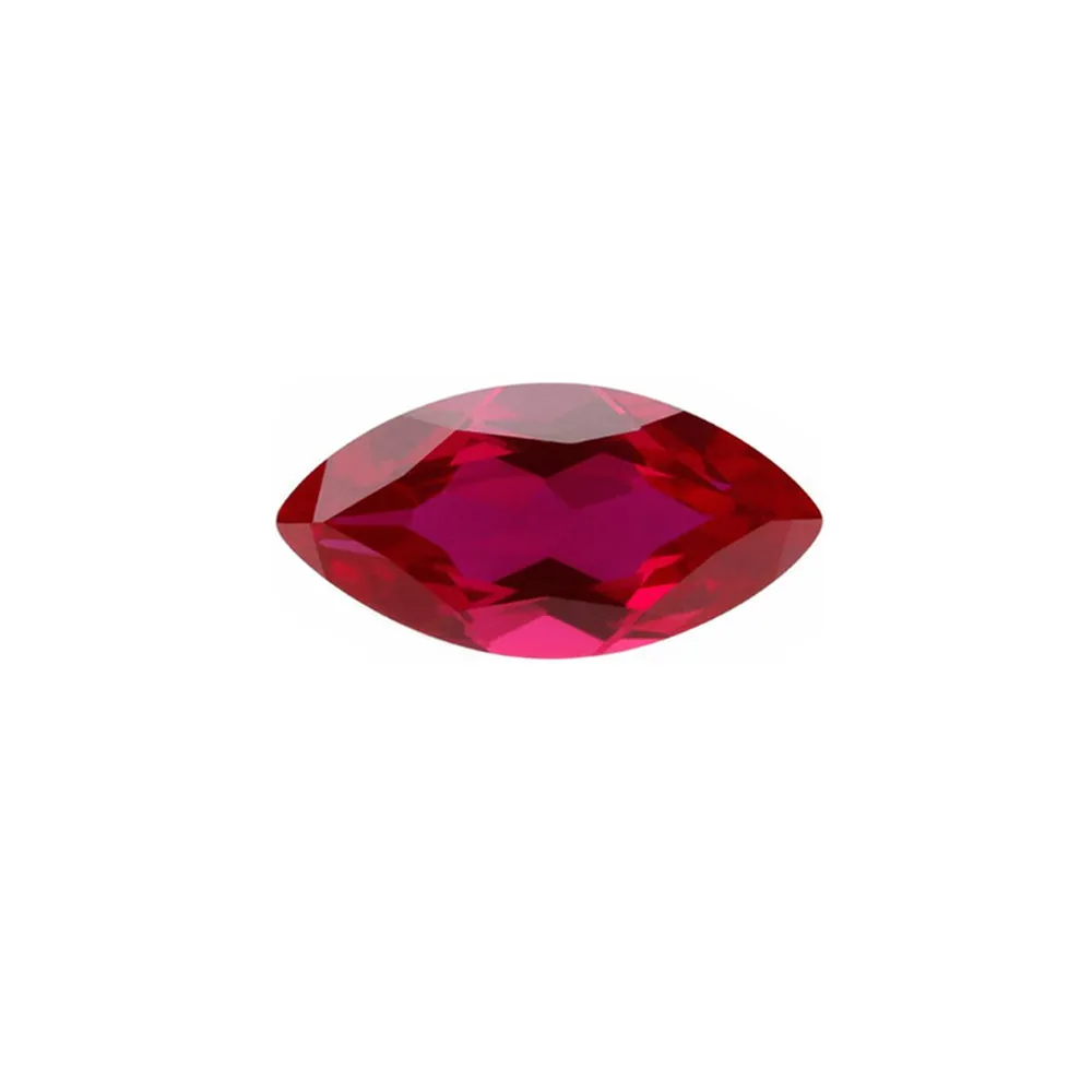 

Ruby Marquise Cut Gemstone Faceted Ruby Gem Multiple Sizes to Choose