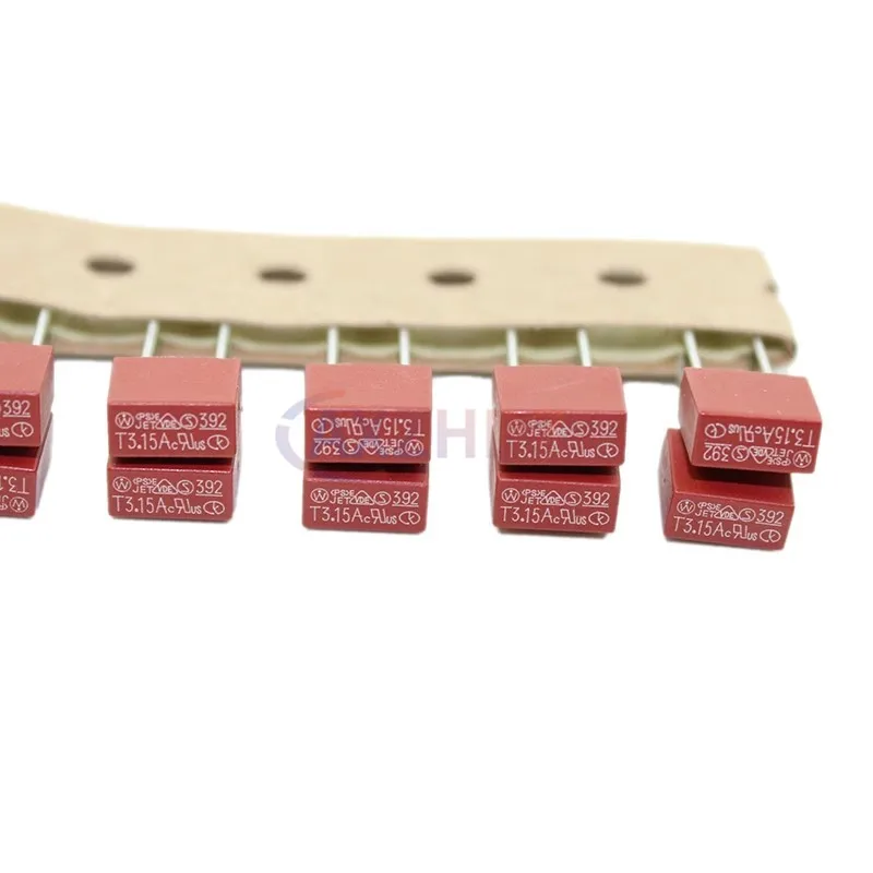 20 قطعة 392 382 T500mA 0.5A T1A T2A T3.15A T4A T5A T6.3A T8A T10A 250V مربع جولة فيوز تلفاز LCD مجلس الطاقة ضربة بطيئة فيوز 1A 2A