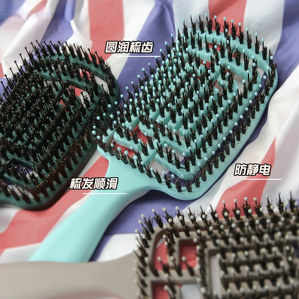 Magic Hair Women Female Scalp Massage Comb Bristle&nylon Hairbrush Detangling Girls Bristle Nylon Brush for Hairdressing Styling