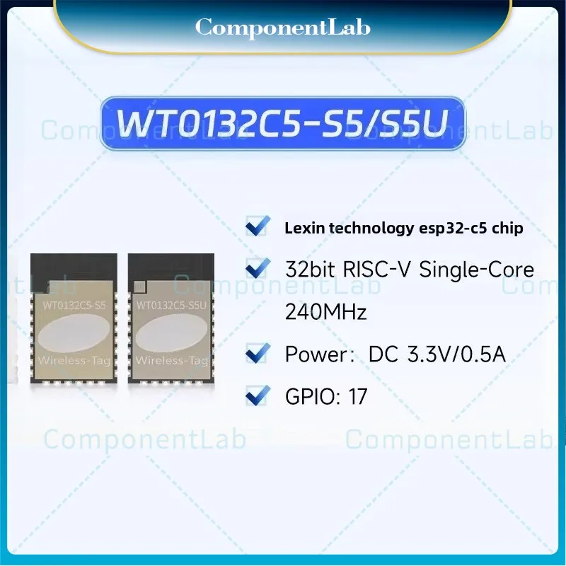 3-10pcs New original WT0132C5-S5/5U module - for  Leshan ESP32C5 / Dual-band WiFi6 Bluetooth / RISC-V