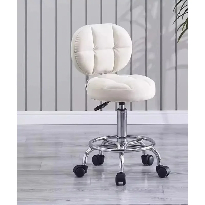 Adjustable Nail, Makeup, Hairdressing Shop, Student Stool, Beauty Salon Special Stool, Roller Bar Chair 1pcs
