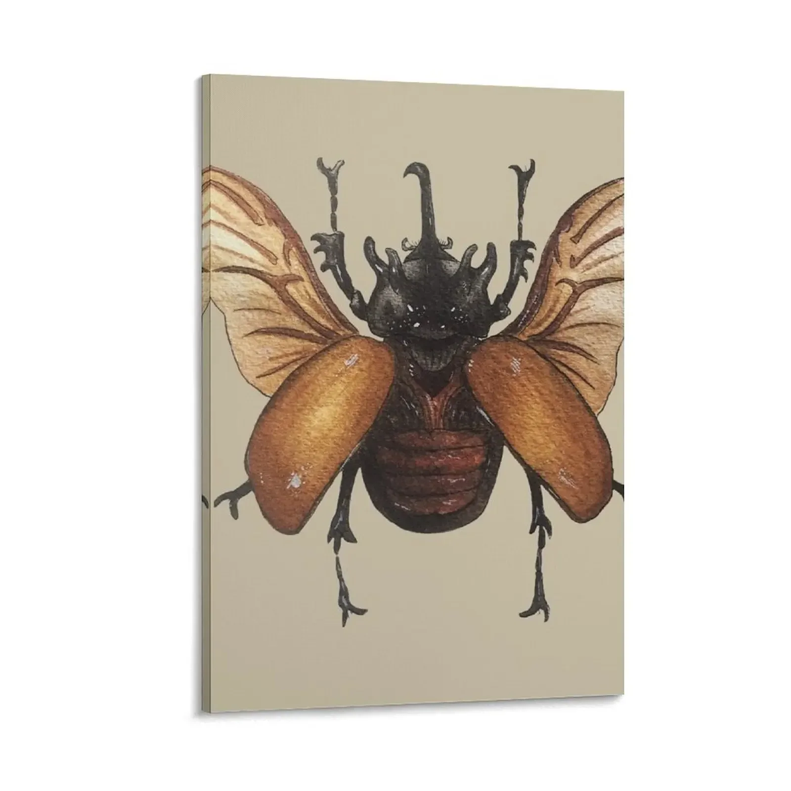 

Eupatoris graciticornus Beetle horned dynastid Canvas Painting paintings wall decor home decorations house decoration